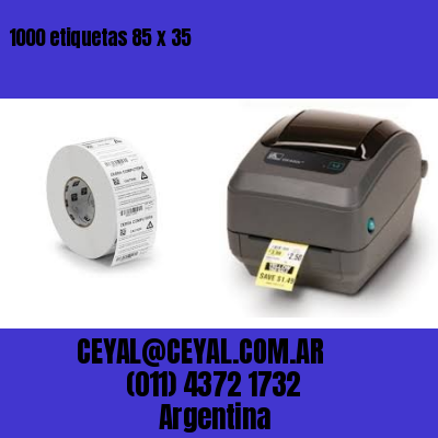 1000 etiquetas 85 x 35