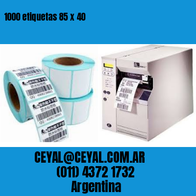 1000 etiquetas 85 x 40