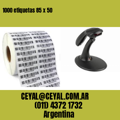 1000 etiquetas 85 x 50