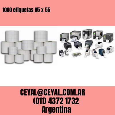 1000 etiquetas 85 x 55