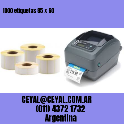 1000 etiquetas 85 x 60