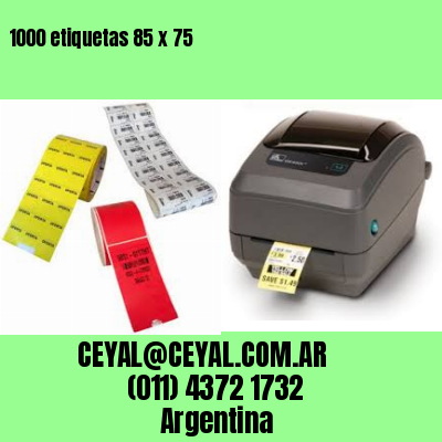 1000 etiquetas 85 x 75