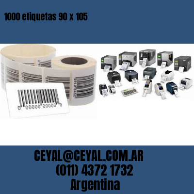 1000 etiquetas 90 x 105