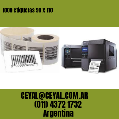 1000 etiquetas 90 x 110