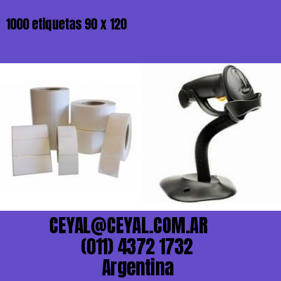 1000 etiquetas 90 x 120