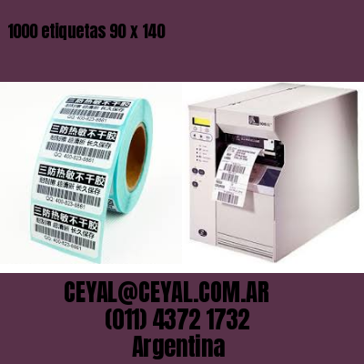 1000 etiquetas 90 x 140