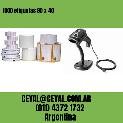 1000 etiquetas 90 x 40