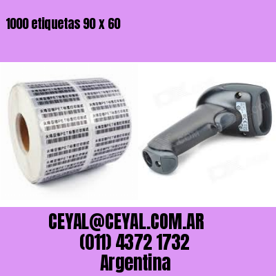 1000 etiquetas 90 x 60