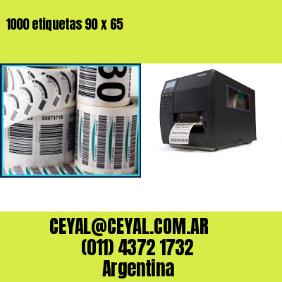 1000 etiquetas 90 x 65