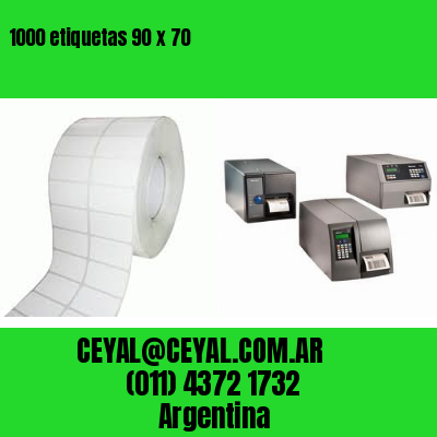1000 etiquetas 90 x 70