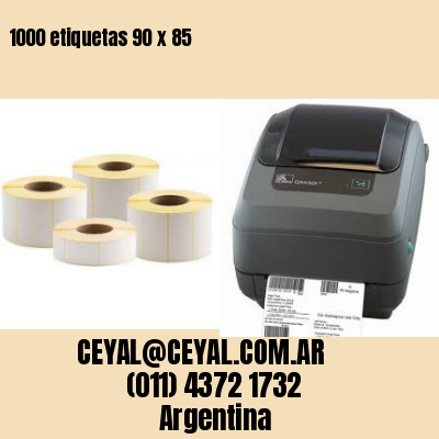 1000 etiquetas 90 x 85