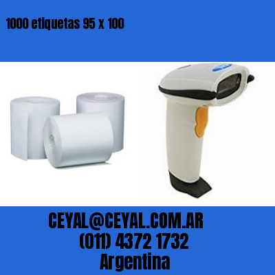 1000 etiquetas 95 x 100