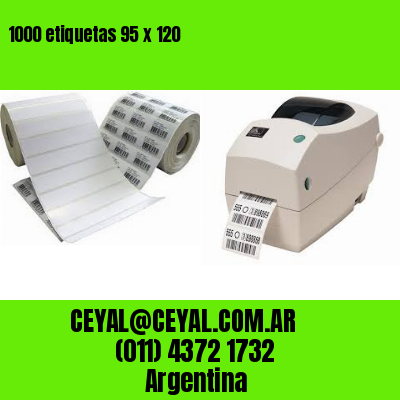 1000 etiquetas 95 x 120