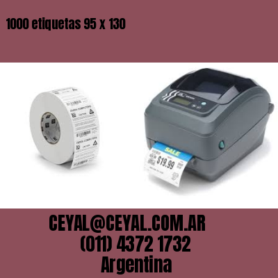 1000 etiquetas 95 x 130