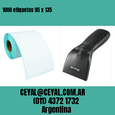 1000 etiquetas 95 x 135