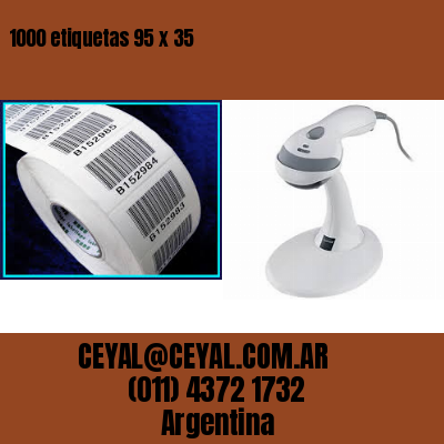 1000 etiquetas 95 x 35