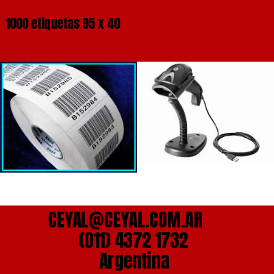 1000 etiquetas 95 x 40
