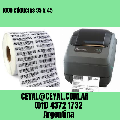 1000 etiquetas 95 x 45