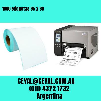 1000 etiquetas 95 x 60