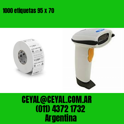 1000 etiquetas 95 x 70