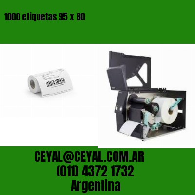 1000 etiquetas 95 x 80