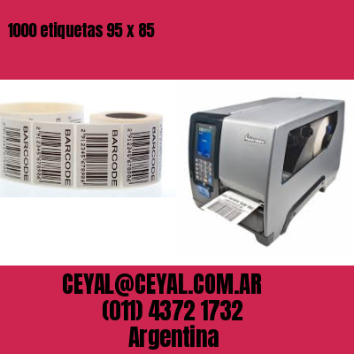 1000 etiquetas 95 x 85