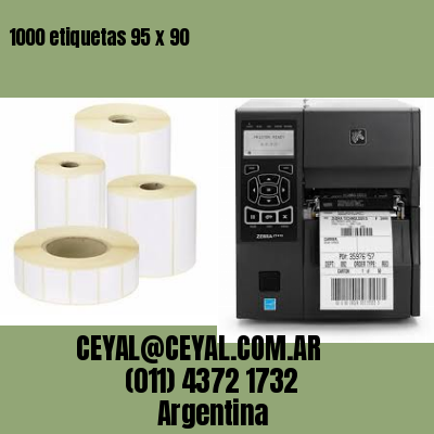 1000 etiquetas 95 x 90