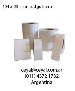 104 x 88  mm  codigo barra