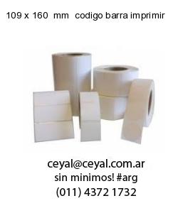109 x 160  mm  codigo barra imprimir
