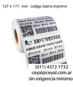 127 x 177  mm  codigo barra imprimir