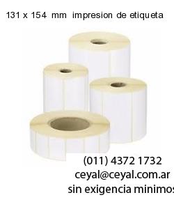 131 x 154  mm  impresion de etiqueta
