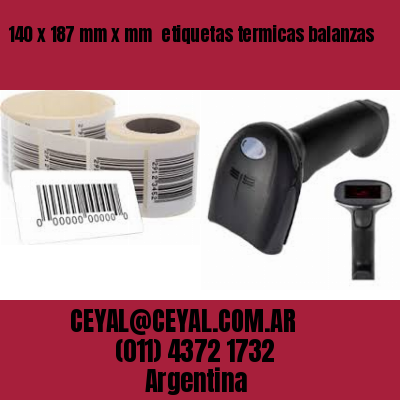 140 x 187 mm x mm  etiquetas termicas balanzas