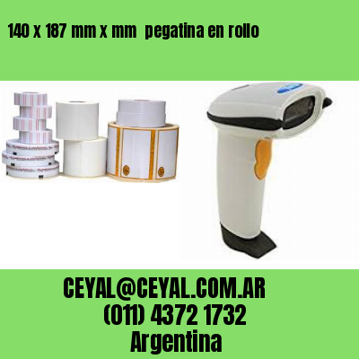 140 x 187 mm x mm  pegatina en rollo
