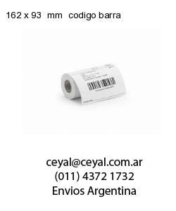 162 x 93  mm  codigo barra