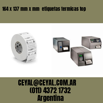 164 x 137 mm x mm  etiquetas termicas top