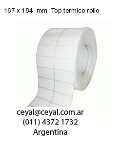 167 x 184  mm  Top termico rollo