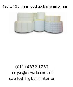 176 x 135  mm  codigo barra imprimir