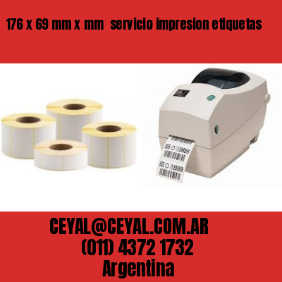 176 x 69 mm x mm  servicio impresion etiquetas