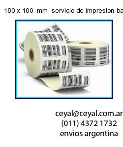 180 x 100  mm  servicio de impresion base de datos