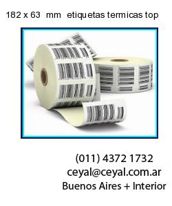 182 x 63  mm  etiquetas termicas top