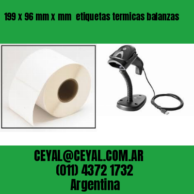 199 x 96 mm x mm  etiquetas termicas balanzas