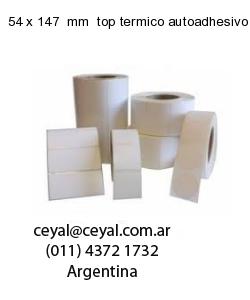 54 x 147  mm  top termico autoadhesivo