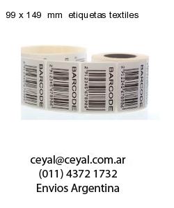 99 x 149  mm  etiquetas textiles