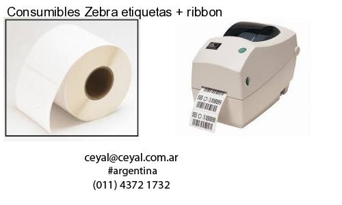 Consumibles Zebra etiquetas ribbon
