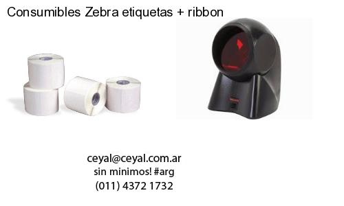 Consumibles Zebra etiquetas   ribbon