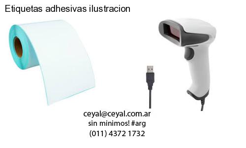 Etiquetas adhesivas ilustracion