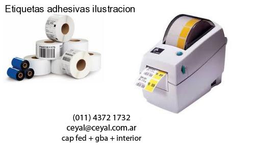 Etiquetas adhesivas ilustracion