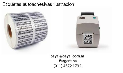 Etiquetas autoadhesivas ilustracion