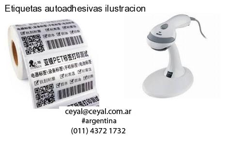 Etiquetas autoadhesivas ilustracion