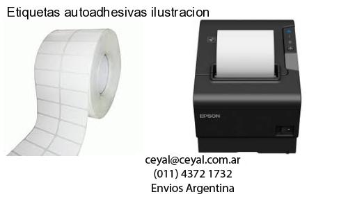 Etiquetas autoadhesivas ilustracion